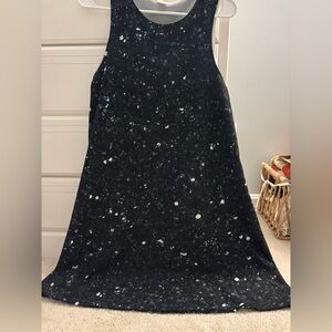 Lightweight Navy Blue and White Women's Dress